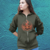 ladies zipped hoodie